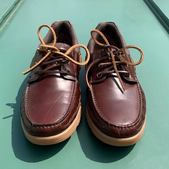 Men’s Hotter Ortholite leather lace up boat shoes - Picture 2 of 12